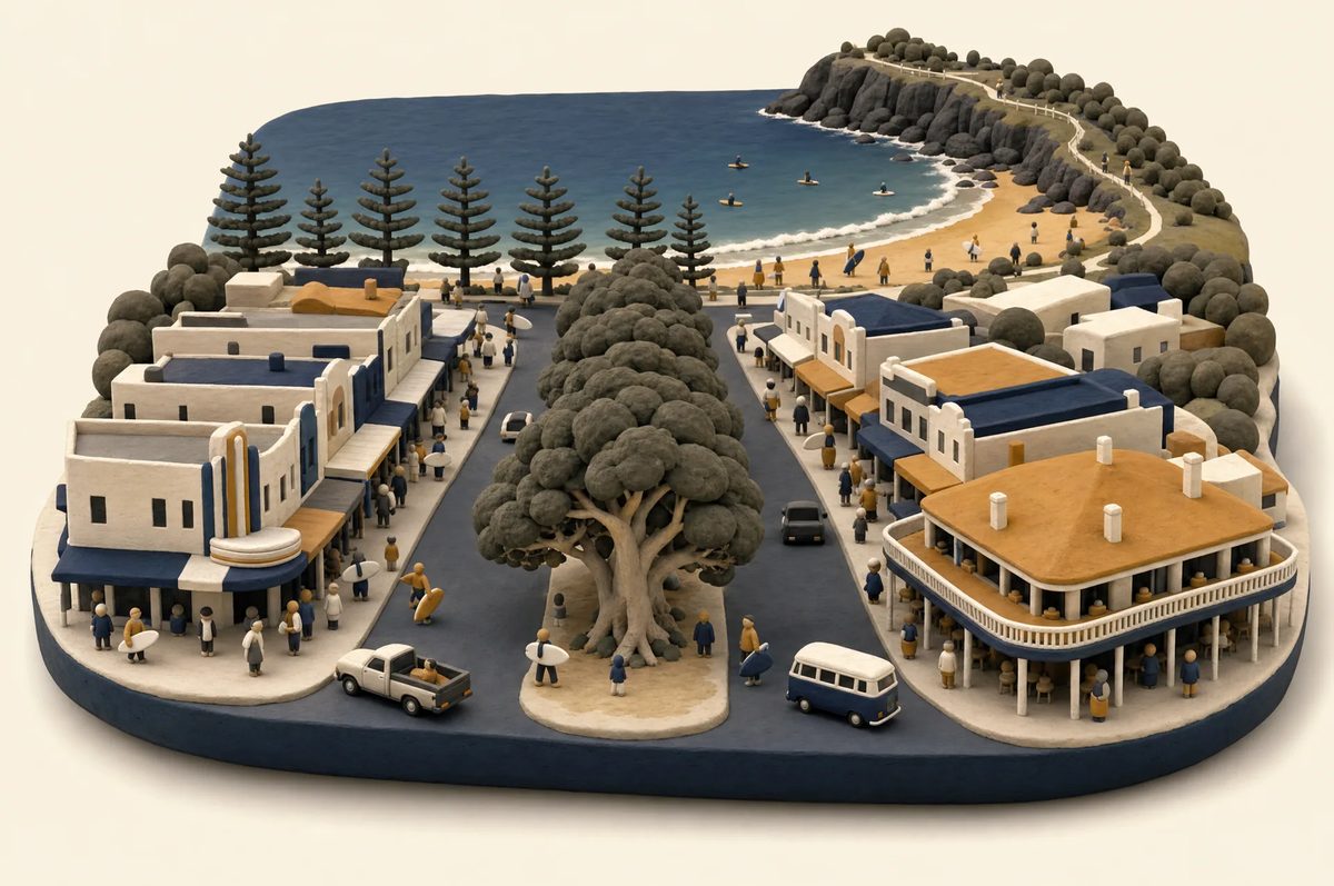 Coast to Canopy — the coastline sweep over Sawtell that opens the flyover